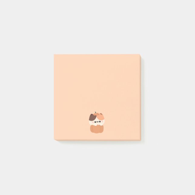 Cat Pumpkin Post-it Notes (Front)