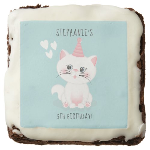 Cat Purr_fect Day Birthday Brownie