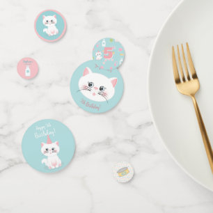 Cat Purr-fect Day Birthday Confetti