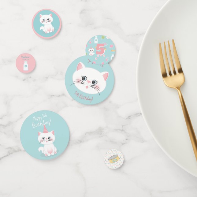 Cat Purr-fect Day Birthday Confetti (Group)