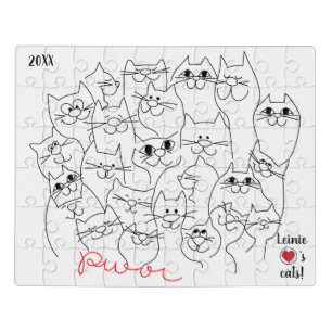Cat Purr Jigsaw Puzzle