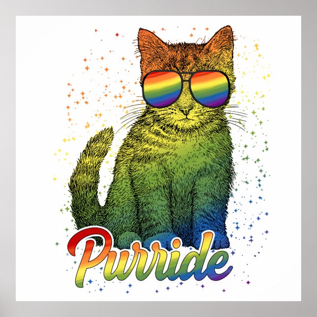 Cat Purride LGBT Poster (Front)