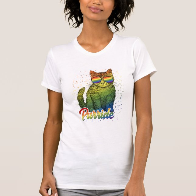 Cat Purride LGBT T-Shirt (Front)
