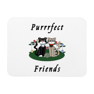 Cat Purrrfect Friends Magnet