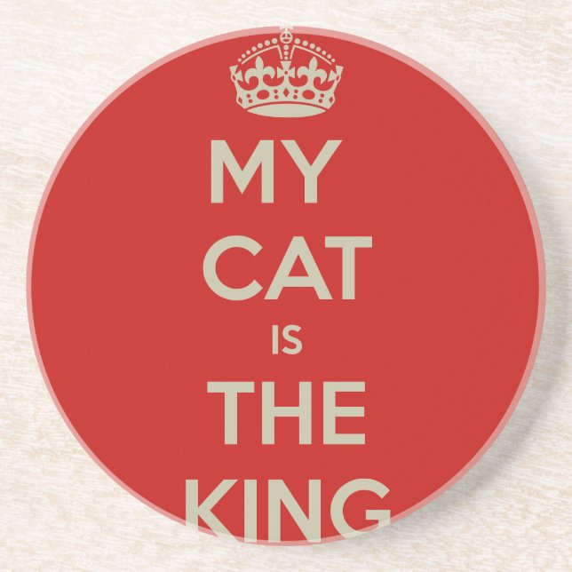 Cat Qoute Drink Coaster (Front)