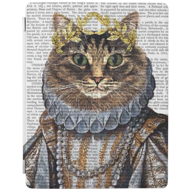 Cat Queen iPad Air Cover (Front)