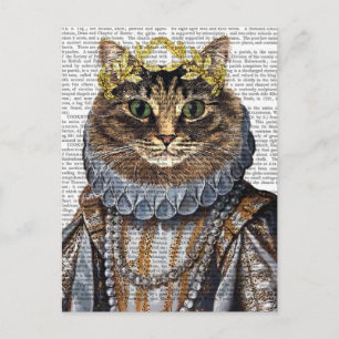 Cat Queen Postcard