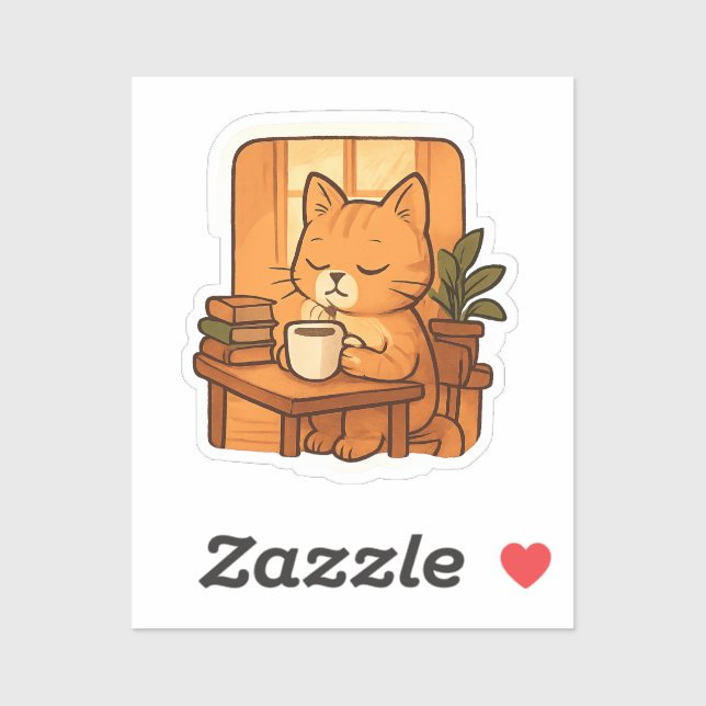  Cat Quiet but Focused Sticker (Sheet)