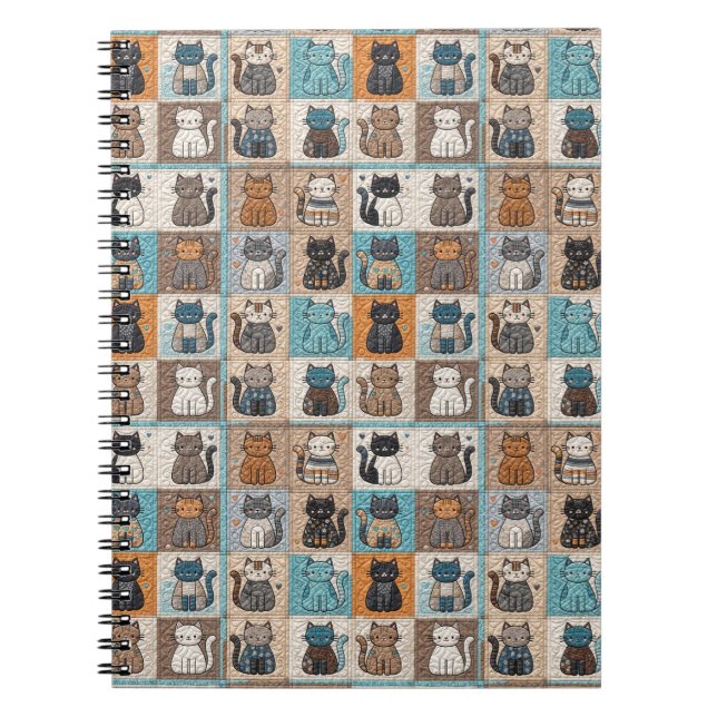 Cat Quilt Design Notebook (Front)