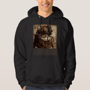 Cat Quilting Steampunk Hoodie