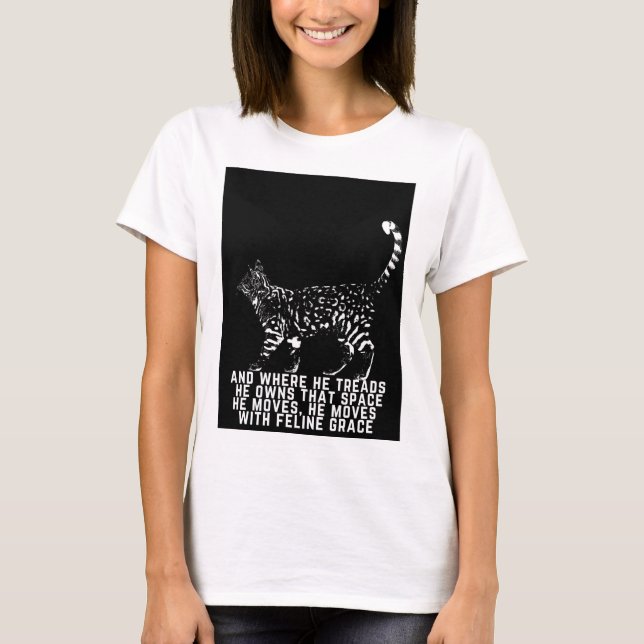 Cat quote grace quote black T-Shirt (Front)