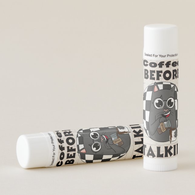 cat quote  lip balm (Front)