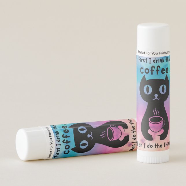 cat quote  lip balm (Front)