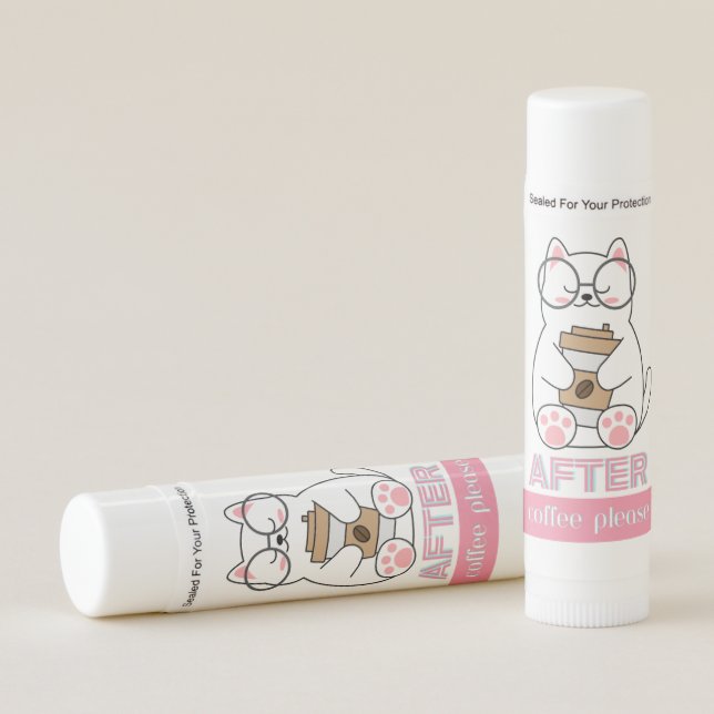 cat quote  lip balm (Front)