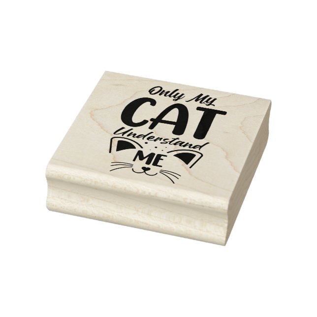 Cat Quote  Rubber Stamp (Stamp)