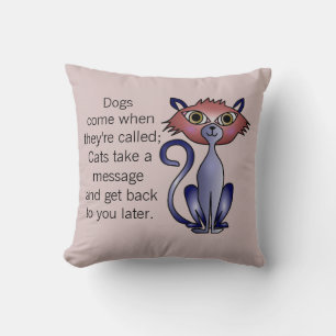 Cat Quote Throw Pillow - Custom pet pillow