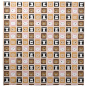 Cat, Rabbit, Dog and Bear pattern Cloth Napkin