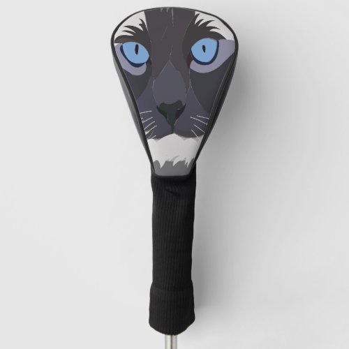 Cat Ragdoll Blue Eyes Kitty Golf Head Cover