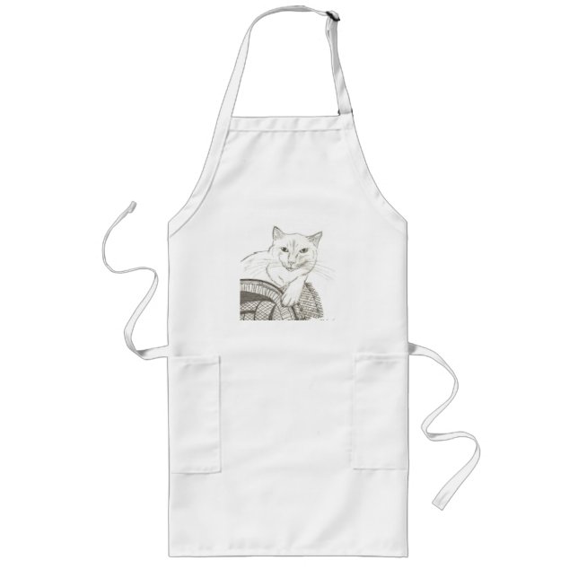 Cat Ragdoll Portrait Apron (Front)