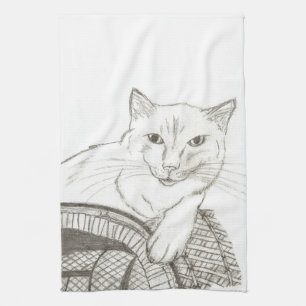 Cat Ragdoll Portrait Kitchen Towels