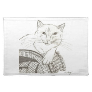 Cat Ragdoll Portrait Placemat