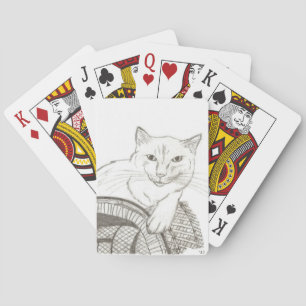 Cat Ragdoll Portrait Playing Cards