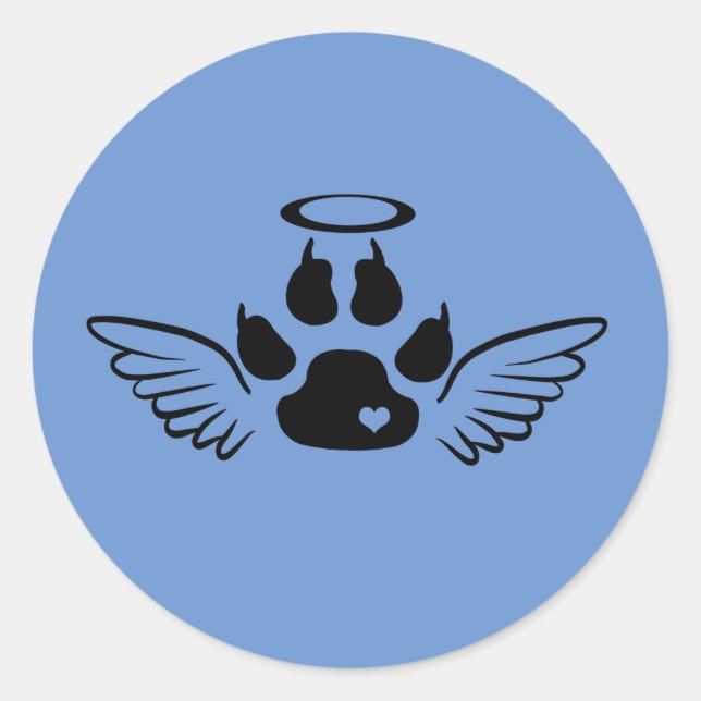 Cat Rainbow Bridge Classic Round Sticker (Front)