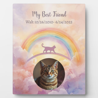 Cat Rainbow Bridge Memorial Plaque My Guardian