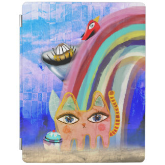 Cat rainbow iPad smart cover