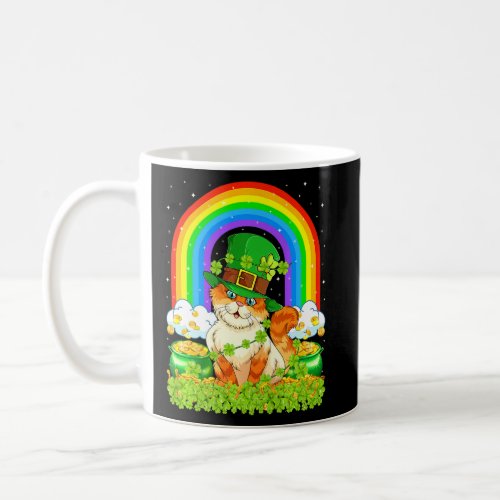 Cat  Rainbow Leprechaun Cat St Patricks Day  Coffee Mug