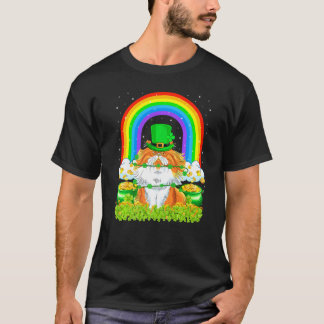 Cat Rainbow Leprechaun Persian Cat St Patrick's D T-Shirt