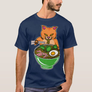 Cat Ramen funny Cat Ramen life for Japanese food l T-Shirt