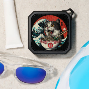 Cat Ramen Japanese Art Vintage Style Bluetooth Speaker