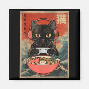 Cat Ramen Japanese Funny Graphic Kawaii Anime  Magnet