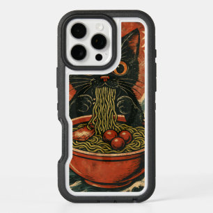 Cat Ramen Japanese Funny Graphic Kawaii Cat Anime iPhone 16 Pro Max Case