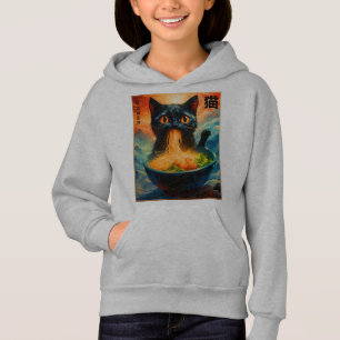 Cat Ramen Japanese Kawaii Cat Anime Cat Ramen Hoodie