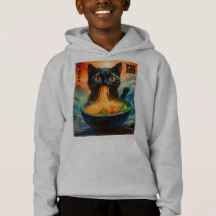 Cat Ramen Japanese Kawaii Cat Anime Cat Ramen Hoodie