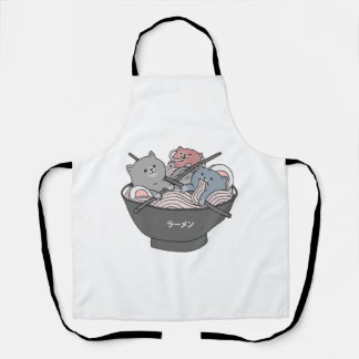 Cat Ramen Kawaii Apron