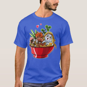 Cat Ramen Noodles Kawaii Cat Otaku Japanese Cat  T-Shirt
