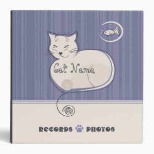 Cat Records and Photos Binder