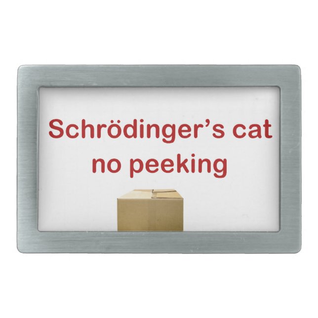 cat rectangular belt buckle (Front)