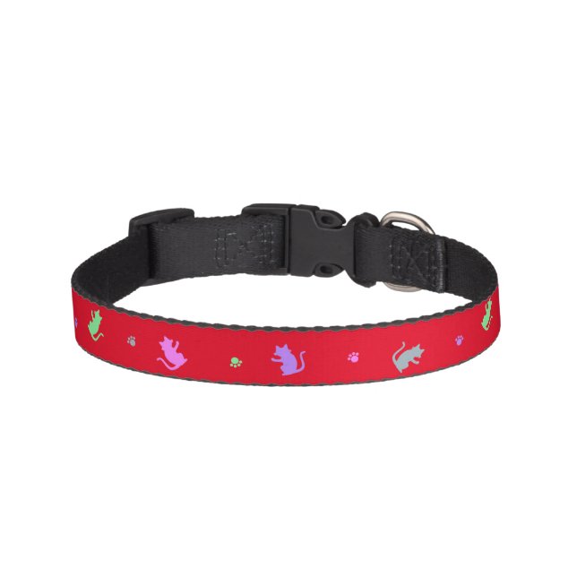 CAT (Red) Pet Collar (Front)