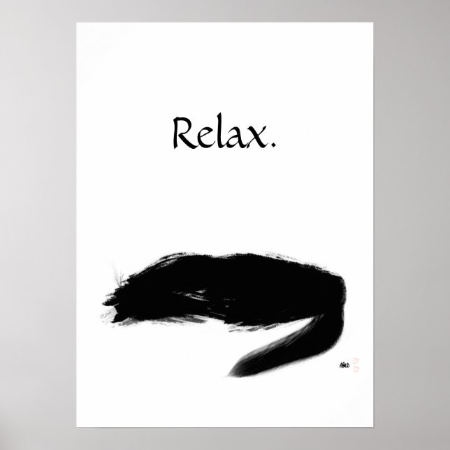 Cat Relax Poster (Front)