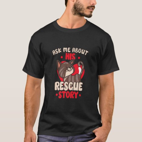 Cat Rescue Animal Rights Rescue Cat Adoption    T_Shirt