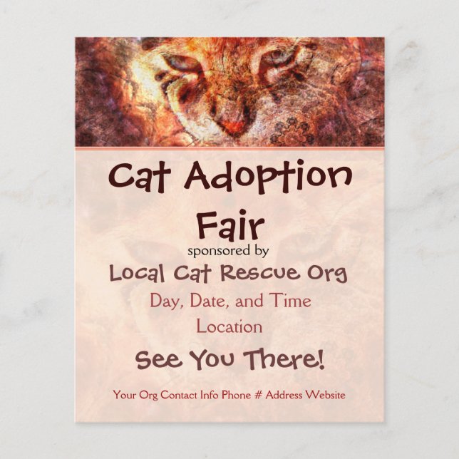 Cat Rescue Event Flyer (Front)