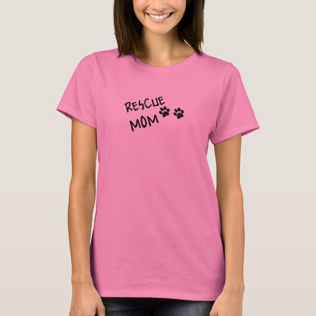 cat rescue mom T-Shirt (Front)