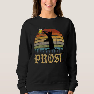 Cat Retro Style Germany Oktoberfest Festival Beer Sweatshirt