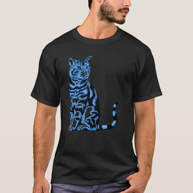 Cat retro style T-Shirt (Front)