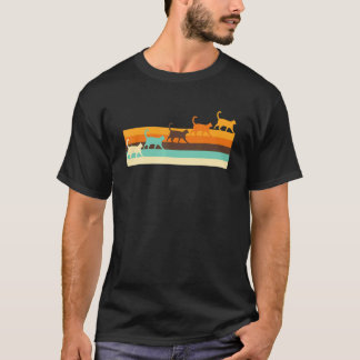 Cat  Retro Style T-Shirt