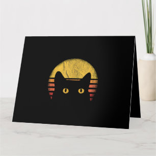 Cat Retro Vintage Card
